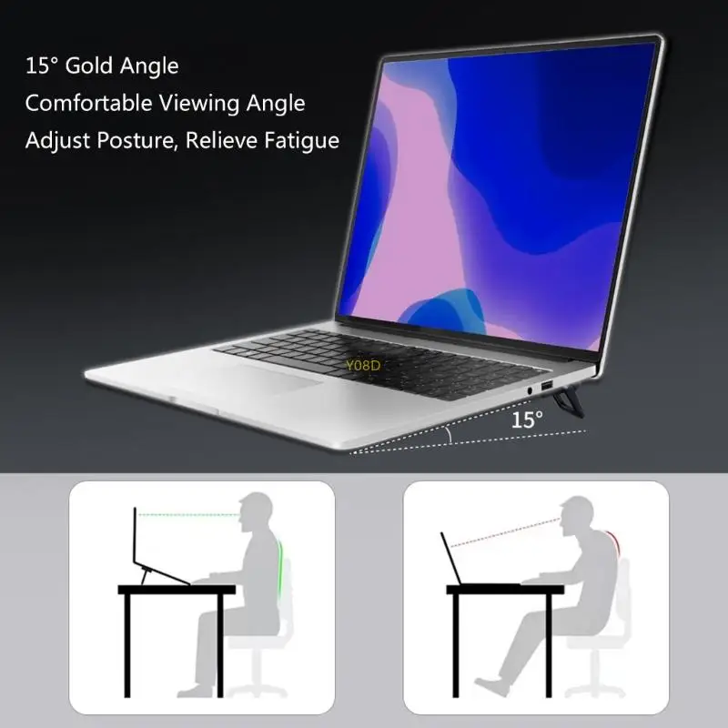 책상에 대 한 2Pcs 노트북 스탠드 조정 가능한 노트북 접이식 휴대용 노트북 홀더 통풍 냉각 노트북 컴퓨터