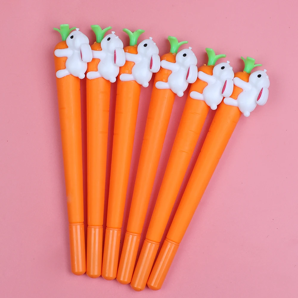 48 Pieces Cartoon Cute Fun Pens for Kids Black Gel Ink Pens Bulk Cool Pens  for Girls Funny Writing Pens Teachers School Office Easter Day Gifts