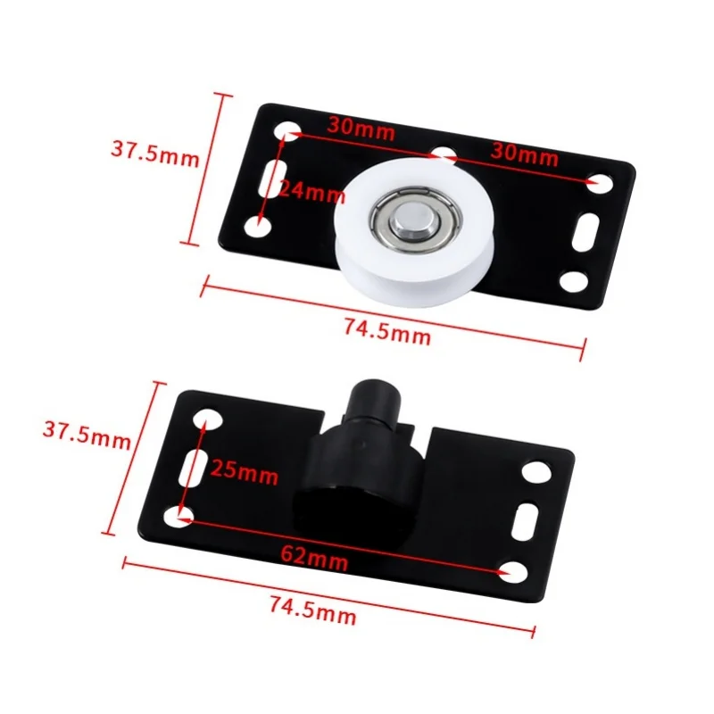 Sliding Closet Door Roller Wardrobe Pulley Cupboard Casters Sliding Door Wheel Thicken Furniture Runners Roller Hardware 2 Sets