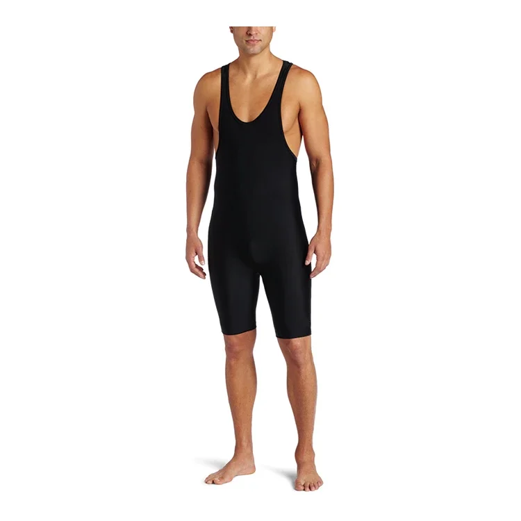 Solid Color Wrestling Singlet Bodysuit Leotard Underwear GYM Triathlon PowerLifting Clothing Swimming Running Skinsuit