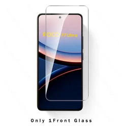8-in-1 Full Screen Tempered Glass Protector Case with Camera Protective Glass for Poco F7 Pro 5G (Only 1Front Glass)