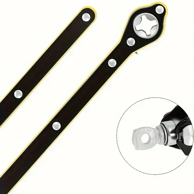 Auto arbeitssparende Jack Ratsche Scissor Jack Garage Schlüssel Auto Lug Wrench Werkzeuge Rad Reparatur arbeitssparende Griff reifen D1K0 – Detail 9