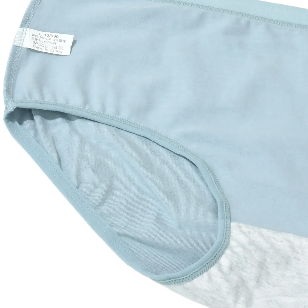 ملابس داخلية نسائية قطنية مقاس كبير بخصر مرتفع بدون درزات ملونة 6