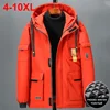 Men's Plus Size Parkas Thicken Warm Padded Jackets Cargo Coats Big Size 9XL 10XL Parkas Coat Outwear for Male 1