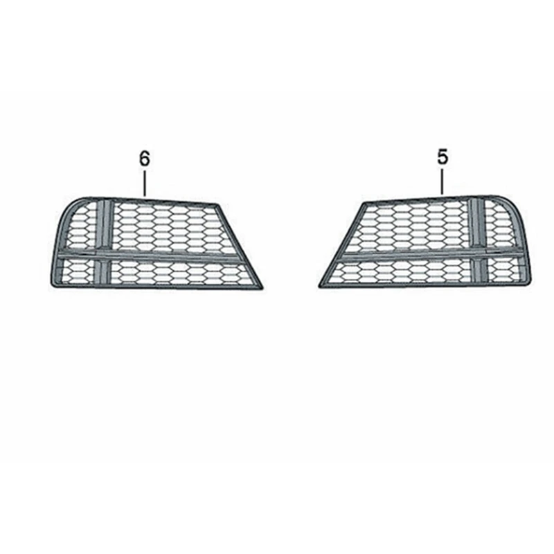 

1Pair Front Bumper Lower Grille Cover Fog Light Honeycomb Holes Bezel For A3 S3 M 2017-2019 Parts 8V3807681AE 8V3807682Q
