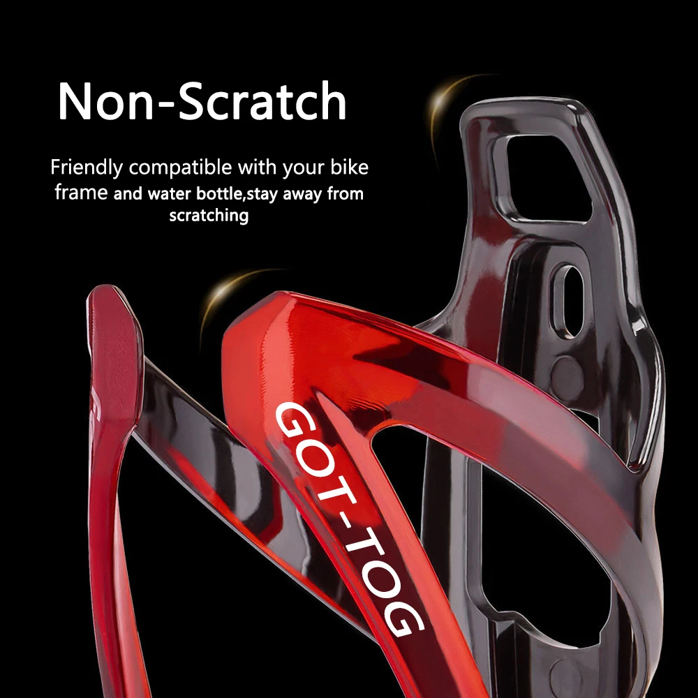 Bicycle Water Bottle Holder Cycling Bottle Cages Mountain Road Bike Flask Holder Rack Colorful Gradient MTB Bike Accessories,bicycle water bottle cage,bicycle bottle holder,water bottle holder