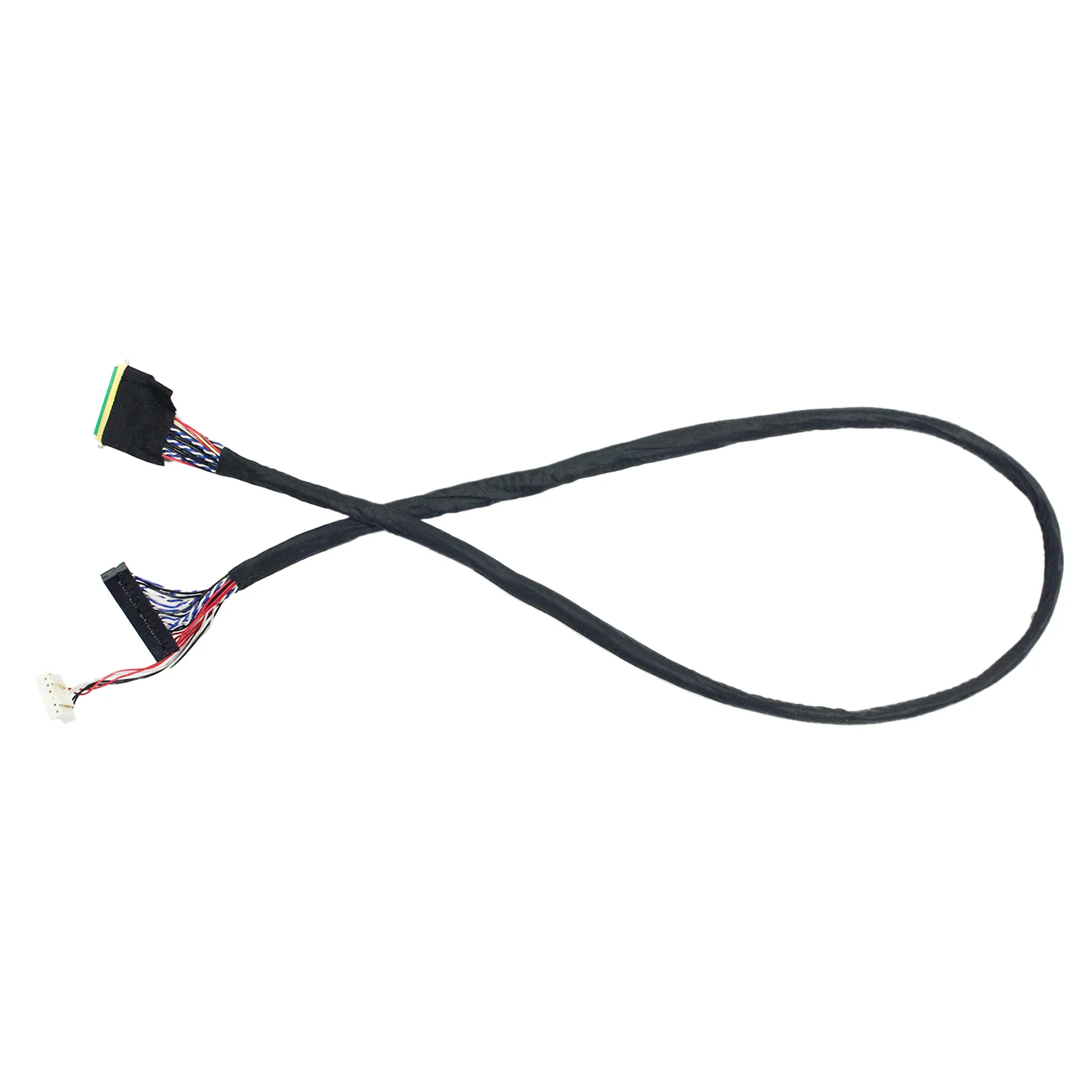LVDS CABLE 600mm IPEX 40PIN 0.5mm pitch 2ch 6bit for 15.6inch~19inch lcd panel screen Cable