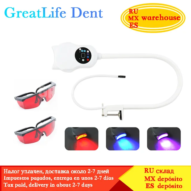 GreatLife Dent Table Chair Blue Red Purple Teeth Whitening Accelerator Teeth Whitening Bleaching Led Led Lamp