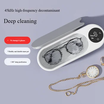 Ultrasonic Cleaning Machine, Eyewear Cleaning Machine, Watch, Jewelry, Dentures Storage Box, Silent Design 1