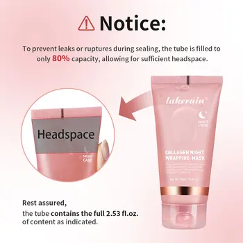 Collagen Night Wrapping Mask Rejuvenation Moisturizing Brightening Korean Face Mask Make Glowy Skin Elasticity Facial Mask - Thumbnail 4