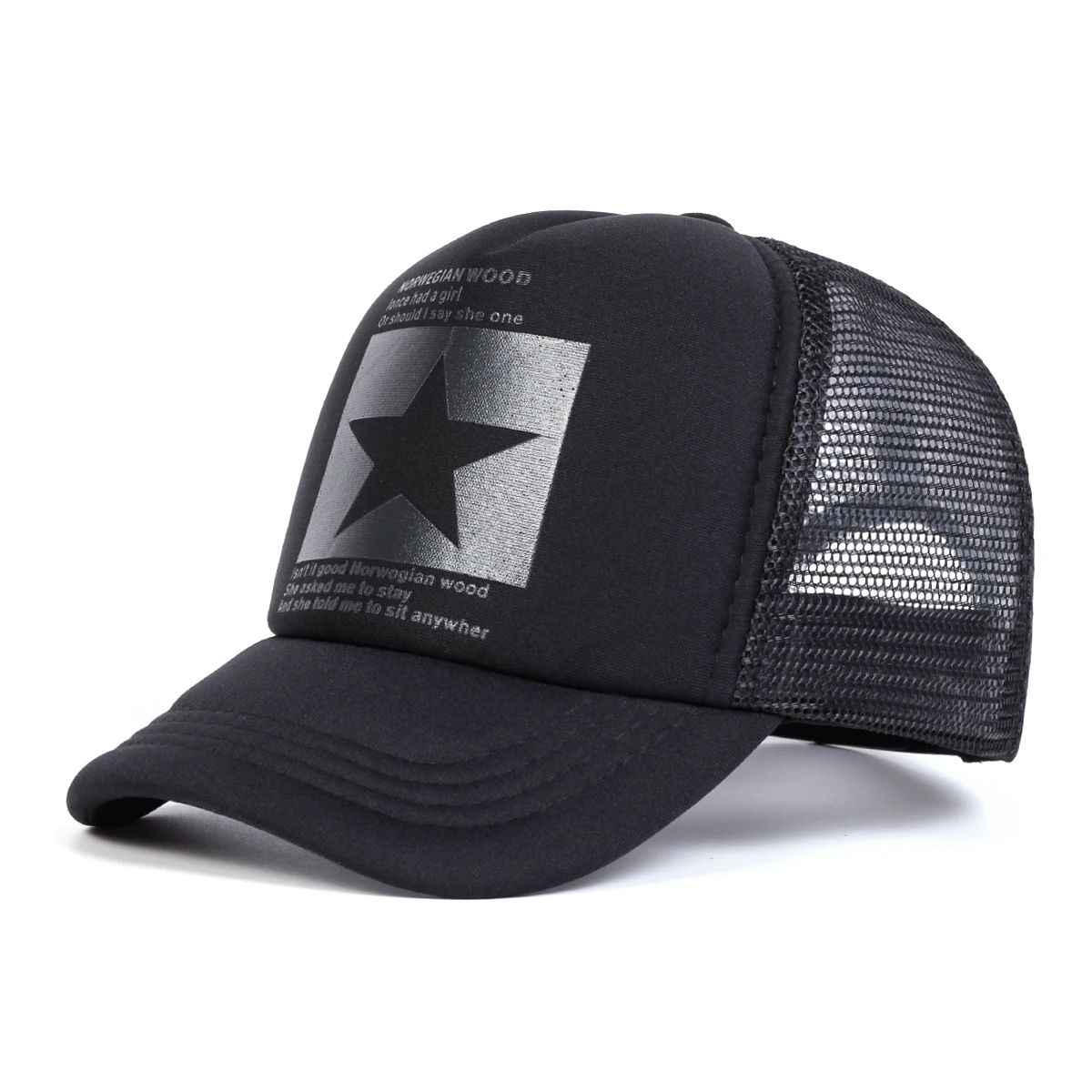 Children Five Pointed Star Print Baseball Net Caps Spring Summer Outdoor Adjustable Casual For Boy Girl Travel Sunscreen