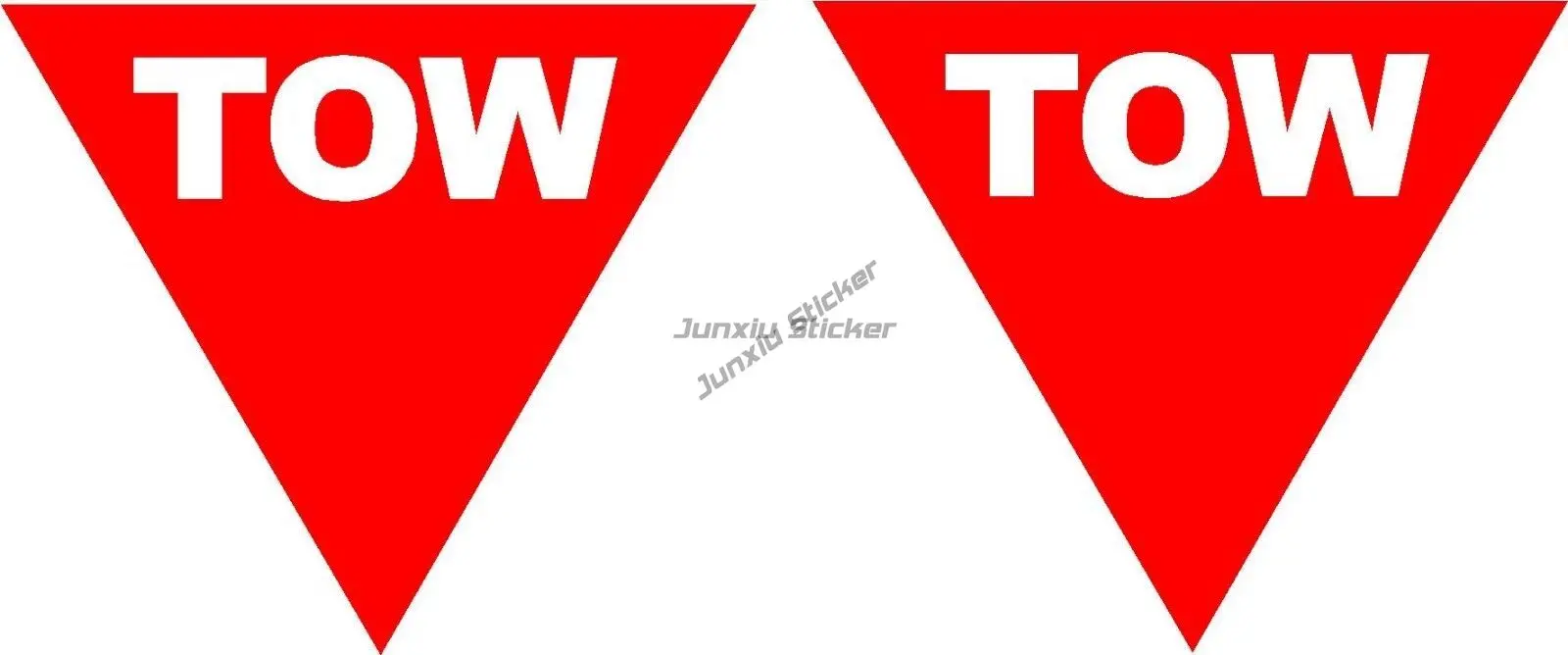 

RACING STICKERS TOW POINT 100mm TRIANGLES X 2 CAR 4X4 OFF ROAD DECAL STICKER