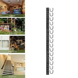 48 Adjustable Wall-Mounted Tool Organizer with 12 Hooks - Versatile Storage Solution (48 Inch)