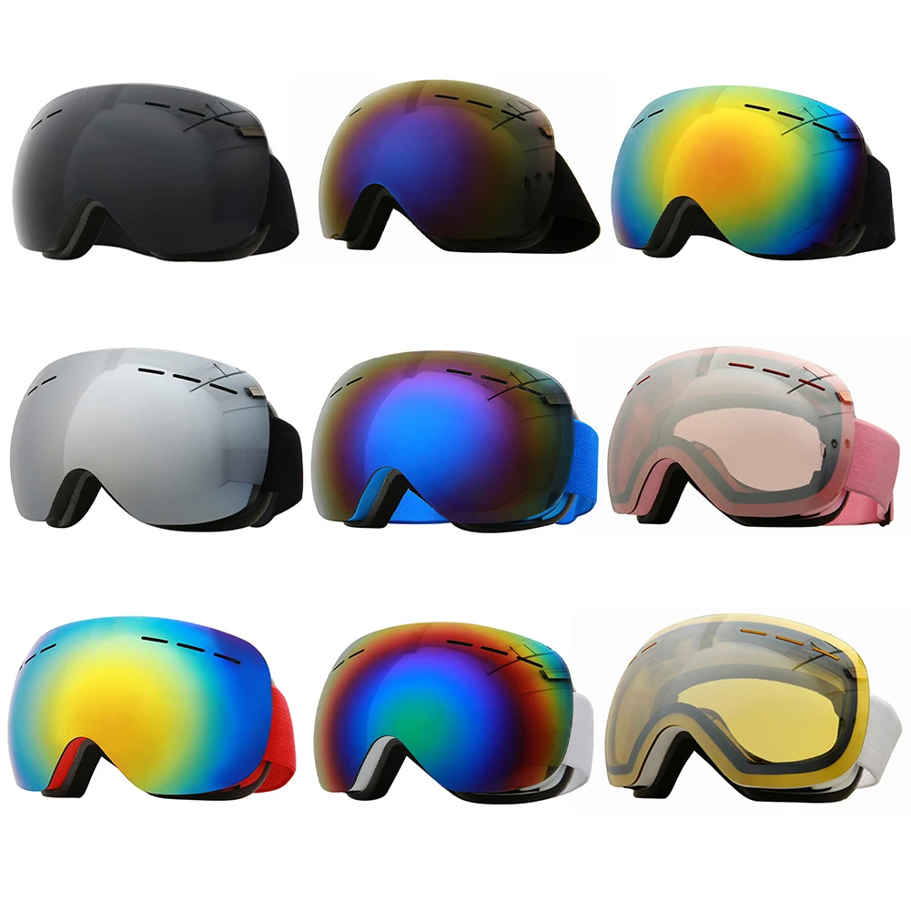 Skiing Goggles Coca Myopia Glasses Very Fashionable Adult Ski Eyewear HX06 Double Large Spherical Glasses Layer Anti-fog 6