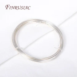 18K Gold-Plated Copper Wire for Jewelry Crafting - 5 Meters (Silver Plated)