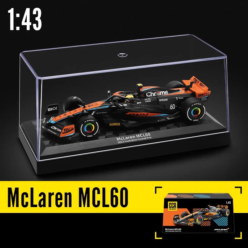 1:43 MCL60 2023 4  Lando Norris P2 영국 GP Mclaren F1 81 오스카 피아스트 디캐스트 합금 모델 컬렉션 클래식 러브 취미