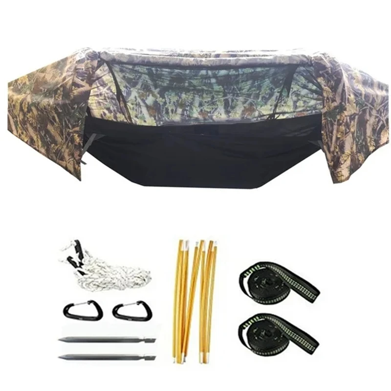 Multi-functional insect net waterproof windproof ultralight parachute hammock aerial tent Portable Outdoor Camping 270x140cm 4