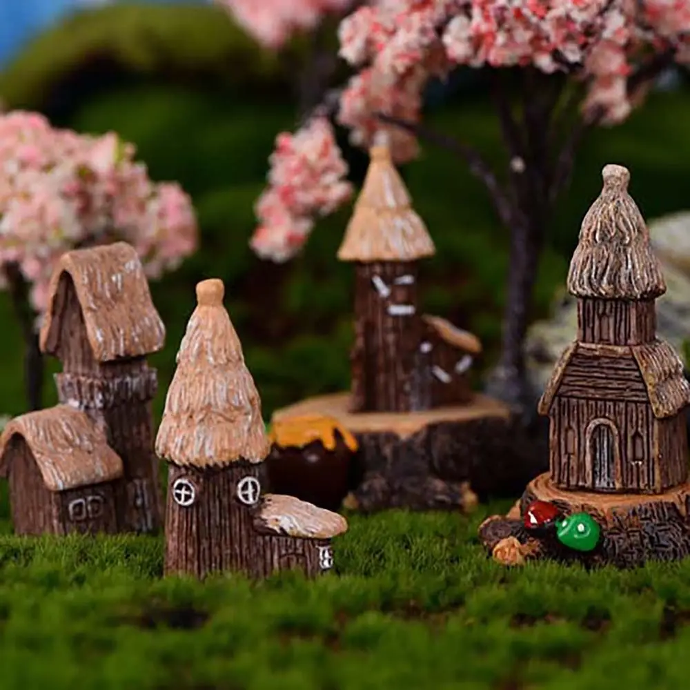 

Castle Ornaments DIY Micro Landscape Home Decoration Gift Background Decoration House Knickknacks Miniature Figurine