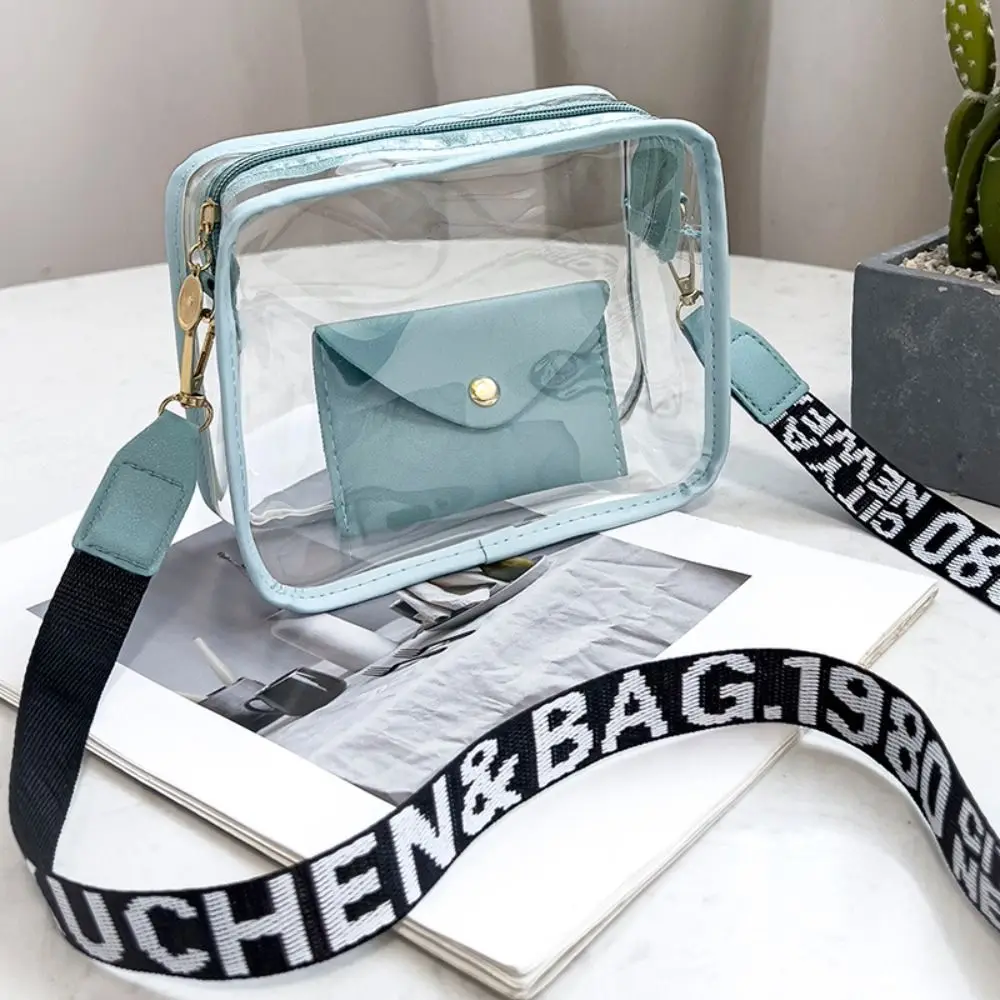 ตัวเลือกสินค้า กระเป๋าแฟชั่น PVC โปร่งใส สะพายข้าง Crossbody ขนาดเล็ก