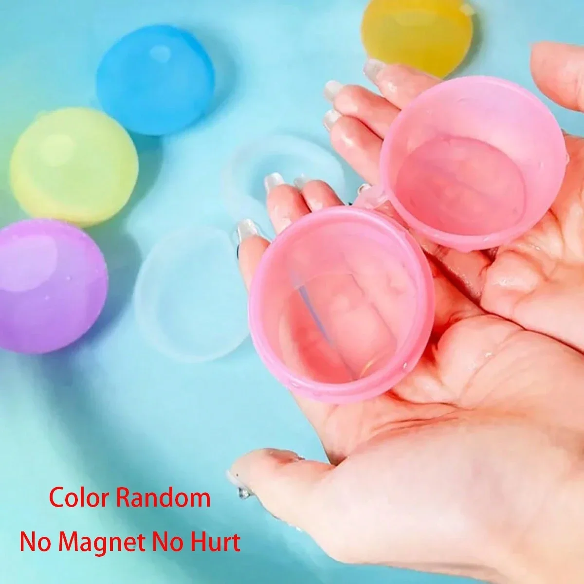 6/12/24Pcs Reusable Water Balloons Soft Silicone Water Bomb Quick-Fill Water Balls Summer Pool Beach Party Fun Game Water Toy 3