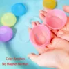 6/12/24Pcs Reusable Water Balloons Soft Silicone Water Bomb Quick-Fill Water Balls Summer Pool Beach Party Fun Game Water Toy 3