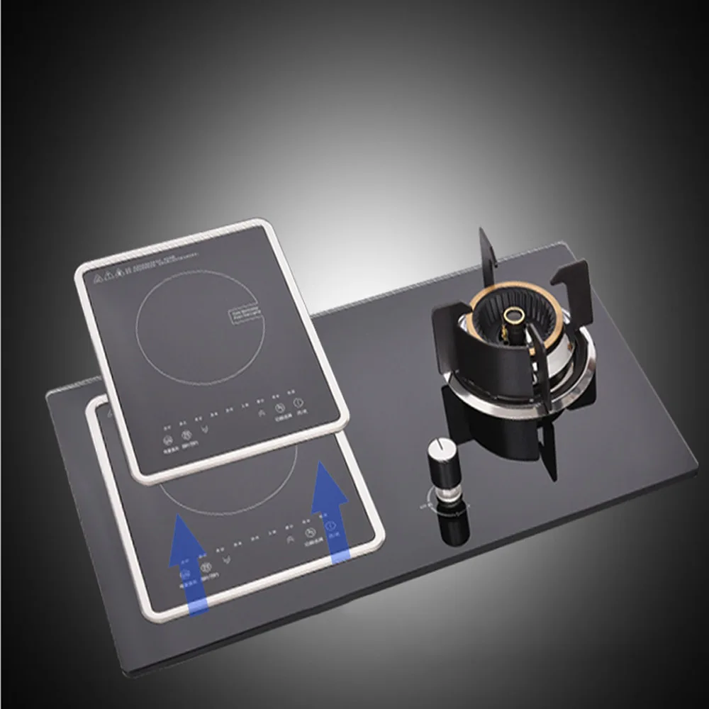 Household Gas Stove Induction Electric Cooker Kitchen Hob Dual-purpose Embedded Stove Gas Burner Double Induction Cooker
