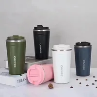 380/510ML Travel Stainless Steel Coffee Cup Thermal Mug Leak-Proof Thermos Bottle Tea Coffee Mug Vacuum Flask Insulated Cups Hot 4