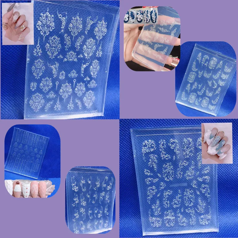 

3D резной Маникюр силиконовая форма DIY Искусство Штамповка шаблон ретро узор свитер оплетка микро стерео светильник терапия