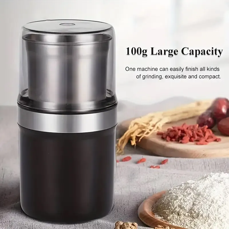 SmallMiniElectricCoffeeGrinderforSpicedCoffeeBeansSpiceBlenderandEspressoGrinder