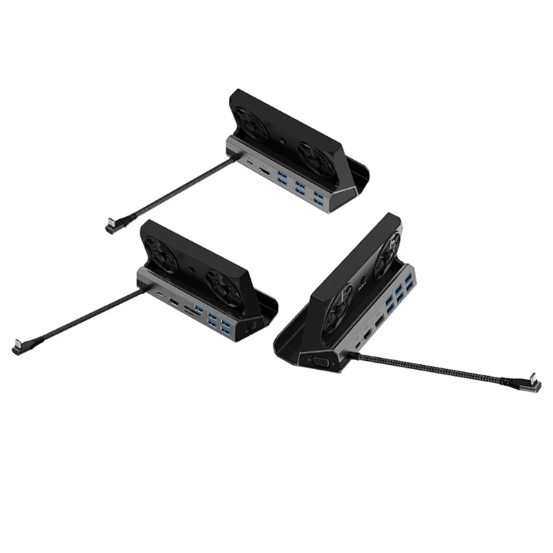 Per Rog Ally Game Dock Console Hub 4K 60Hz Docking Station Usb C Gigabit Ethernet 1000Mbps Dock Stand Tipo C Usb 3.0