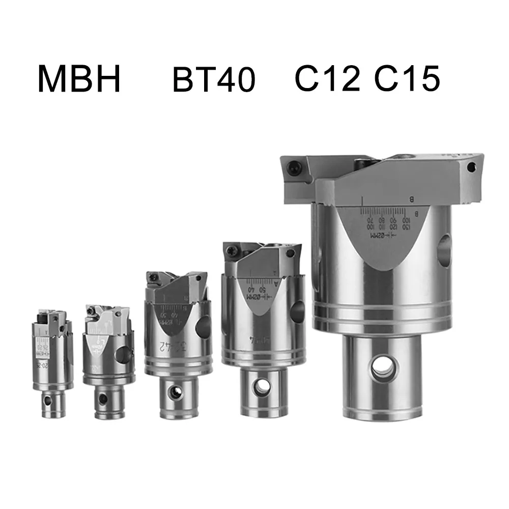 

Грубая Буровая головка для Расточного Станка mbh-rb40 C12 C15 с двойной оправой, регулируемая LBK1 2 3 4 5, буровые держатели, инструменты для фрезерного станка