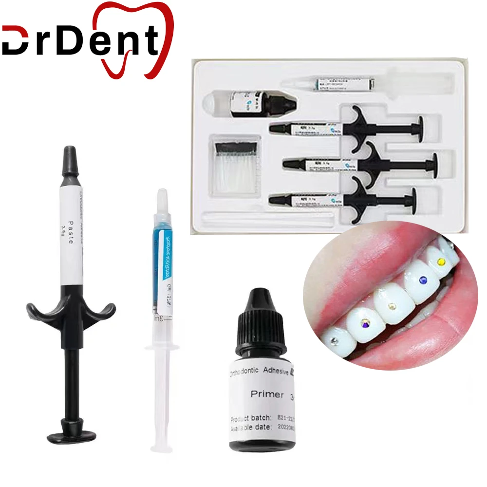 Dental Orthodontic Adhesive Kit Bonding Bracket Light Cure Adhesive