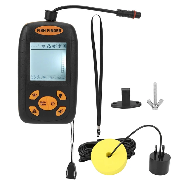 Portable Sonar Fish Finder, Depth Underwater Fishing Camera, Alarm  Transducer Fishfinder, 100m Temperature - AliExpress