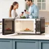 1.6 Cu ft Sensor Cook Countertop Microwave Oven in Stainless Steel,30-second one touch button, easy-to-read digital LED display 4