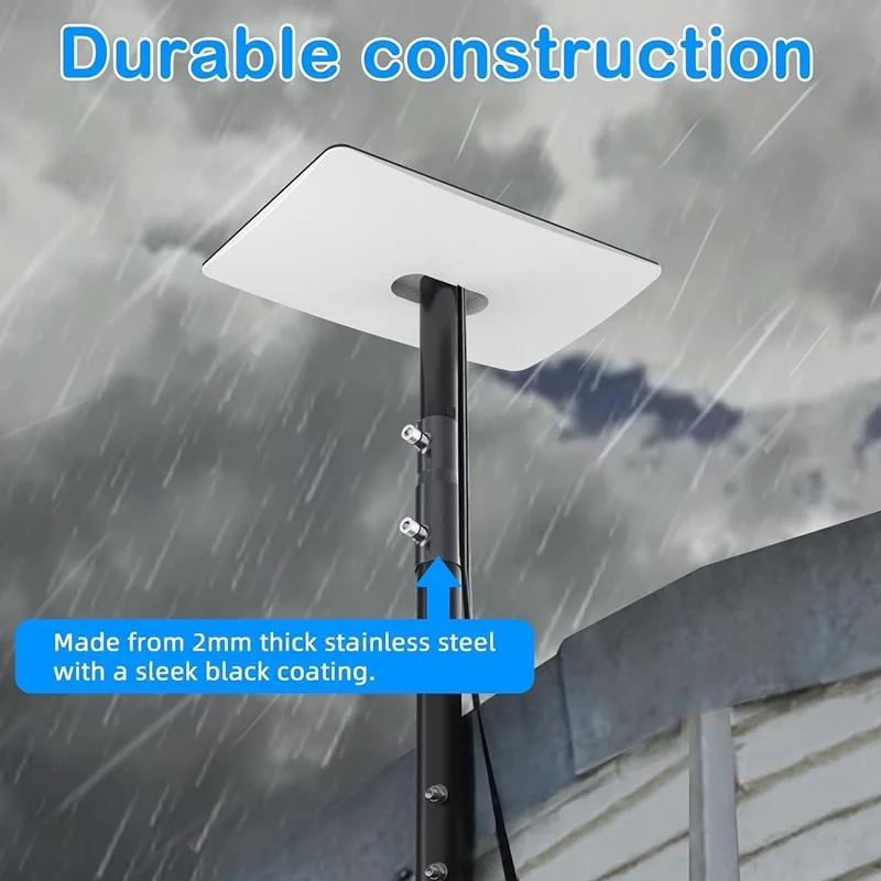 For Starlink V2 Pipe Adapter Round Tube steel Adapter V2 Satellite Bracket Accessories For Home Roof/SUV/Outdoor bracket kits