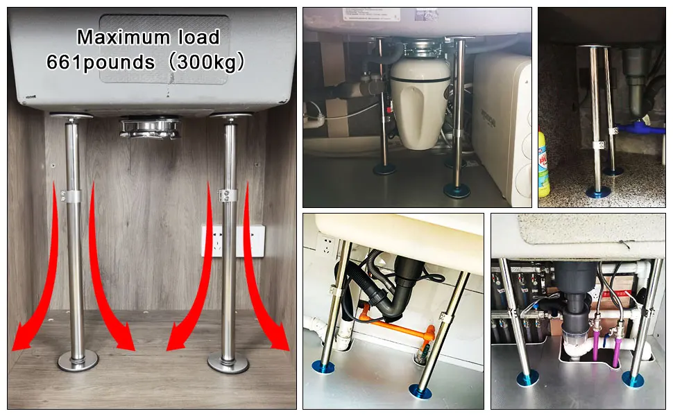 Suportes do dissipador undermount