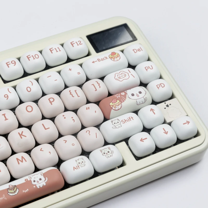 Kawaii Sweet Cat Dessert Mog Profile Keycaps (140 Keys)