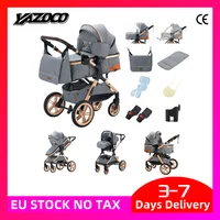 Poussette 3-en-1 pour nouveau-nés, système de voyage, siège auto, poussette haute, légère, landau pour bébé 1