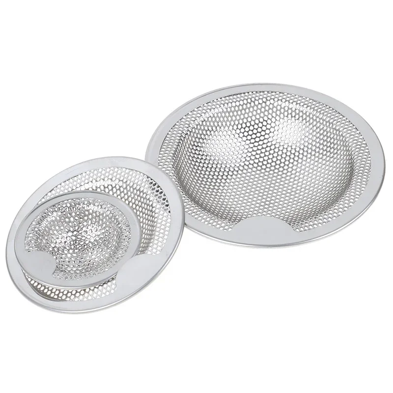 S/M/L Home Portable Stainless Steel Bathtub Hair Catcher Stopper Shower Drain Hole Filter Trap Kitchen Metal Sink Strainer