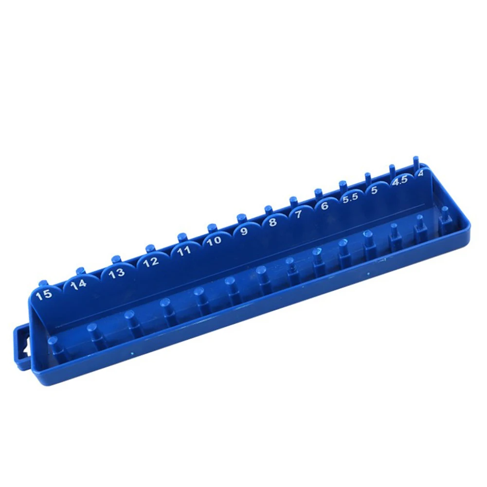 

Metric-Socket Wrench Head Storag Organizere 1/4'' Plastic-Socket Tray Rack Holder Storage For Socket Wrenches Tool Box