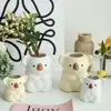 Cartoon Koala Flower Vases Resin Flower Plant Pots Bonsai Ceramic Succulent Planter Pots Ornament Garden Decoration Flowerpots 5