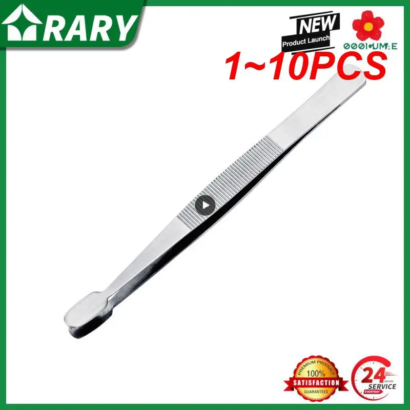 

1~10PCS 1-Mini Portable Stainless Steel Tweezers Wound Treatment For Grip Small Things Repair First Kits Supplies