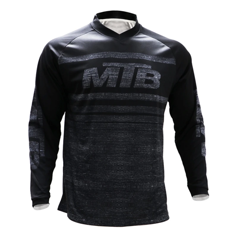 thumbnail image 1 of Camiseta de ciclismo de manga larga para hombre, para exteriores, de verano, color azul oscuro, para ciclismo de montaña o carretera, 1 of 5