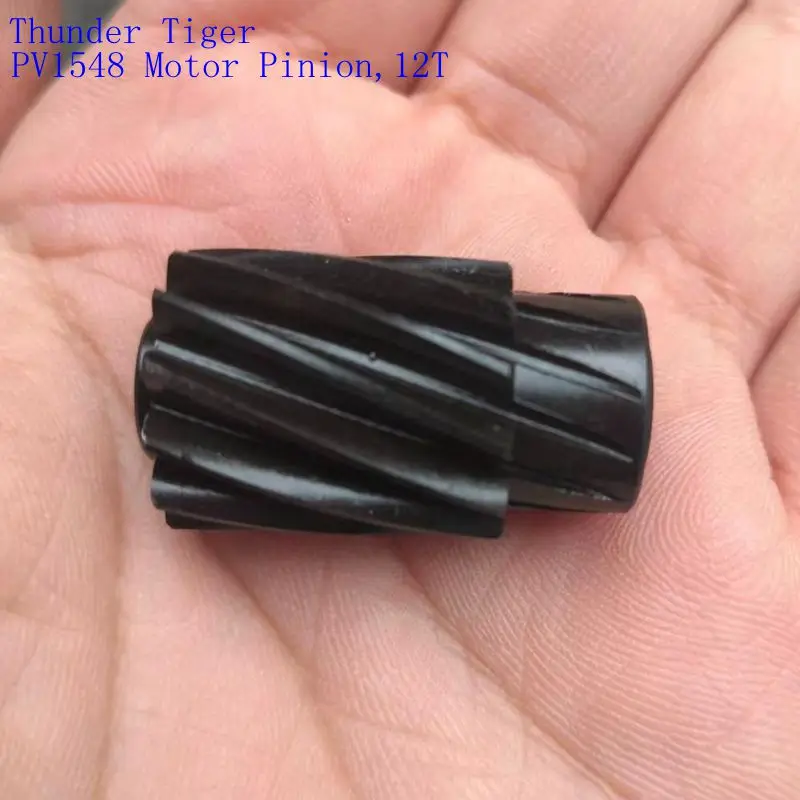 Pv1548 Thunder Tiger E720 Pignone Motore 12Z "Elicoidale" Dentato, Acciaio F. 6Mm