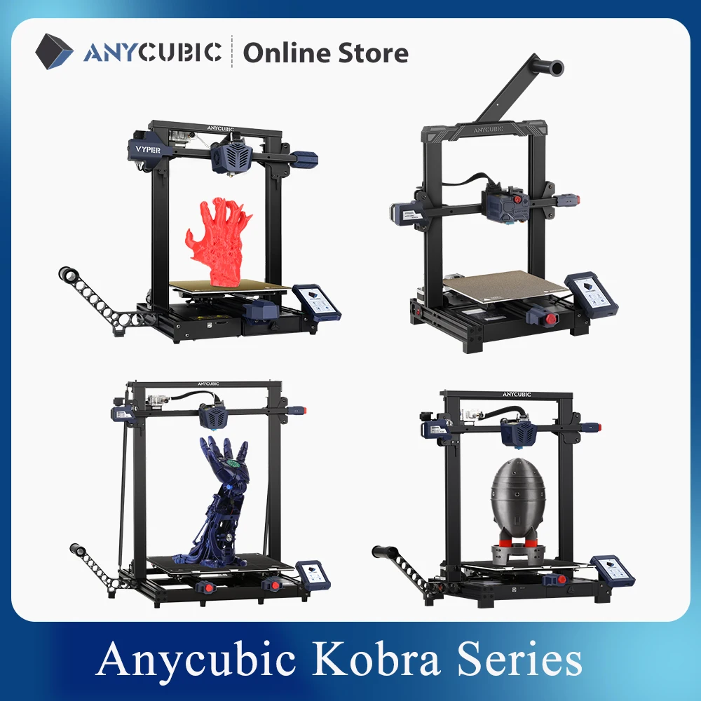 ANYCUBIC FDM Series 3D Printer KOBRA Vyper KOBRA Go Full Metal Frame Plus Size Desktop 3d Printer Kit impresora 3d drucker