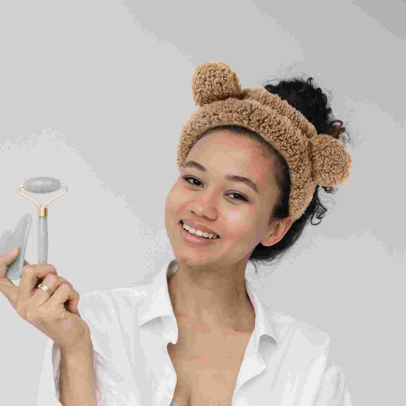 

Adorable Bear Ears Hairband Cartoon Bear Ears Headband Makeup Headband Face Wash Hairband