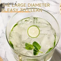 5L Glass Beverage Dispenser with Stand - Clear Drink Dispenser with Spigot Needed Durable Glass & Wood Base for Parties Bar 5