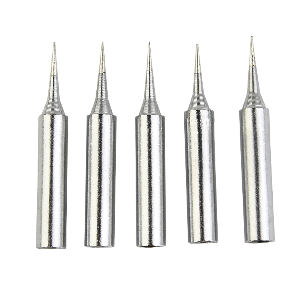 

5pcs Soldering Iron Tips Head Welding Tools 900m-T-I 936 937 High Quality Lead Free Pure Copper Replacement Accessories