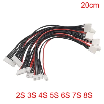 S27c5c00db0ec47d298ff4cc43b0ba050m.jpg 5 pièces JST-XH 2S 3S 4S 5S 6S 7S 8S LiPo batterie Balance chargeur ligne de prise rallonge fil équilibreur connecteur câble 20CM 22AWG