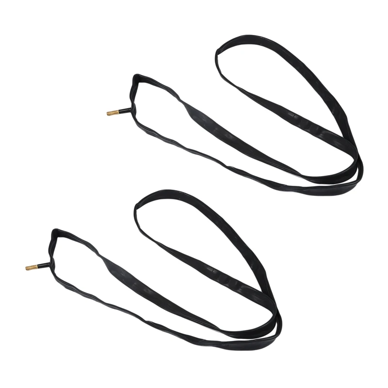 

2X Bike Bicycle Schrader Valve Black Rubber Inner Tube 700 X 25/32C